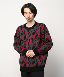 DANKE SCHON | DankeSchon/ダンケシェーン/トライバルコットンニット(ニット/セーター)