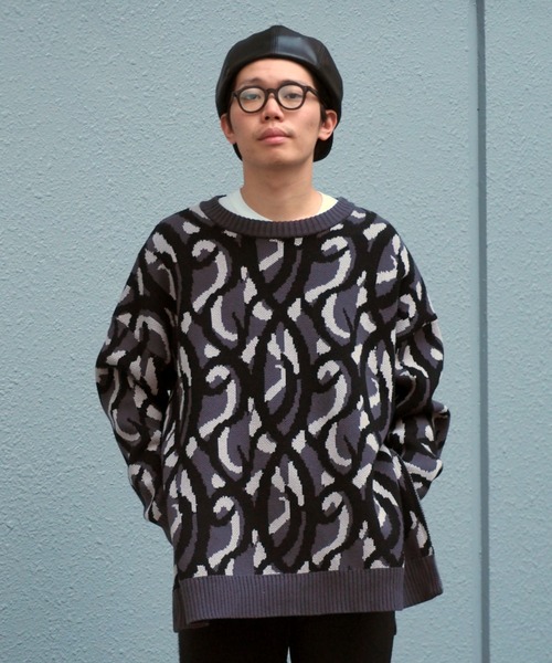 DankeSchon/ダンケシェーン/トライバルコットンニット