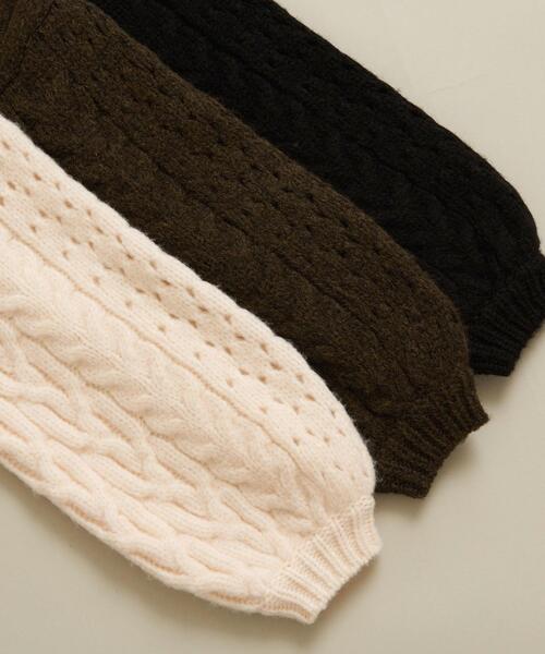 BEAUTY&YOUTH UNITED ARROWS(ビューティーアンドユースユナイテッドアローズ)の「BY 透かし編みケーブルニットプルオーバー ∴(ニット/セーター・レディース・ブラック/ダークブラウン/オフホワイト・FREE)」の19枚目の写真