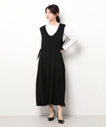 NICOLE white | カットジャンスカ(ジャンパースカート)