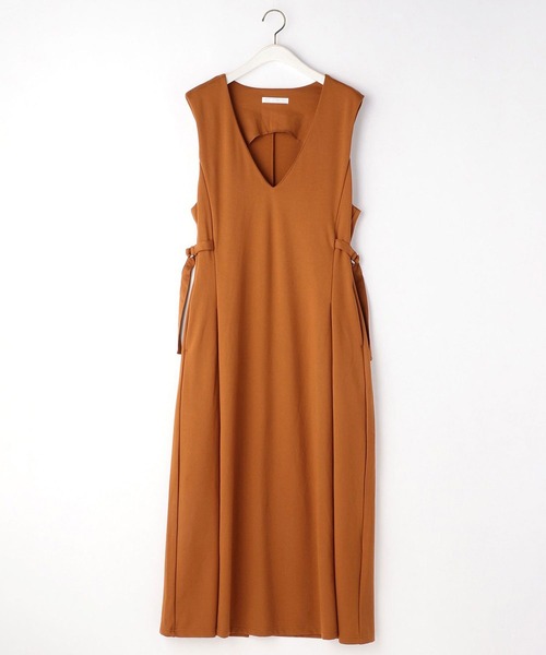 NICOLE white（ニコルホワイト）の「カットジャンスカ（ジャンパースカート・レディース・ブラック/キャメル/グリーン・FREE）」の6枚目の写真