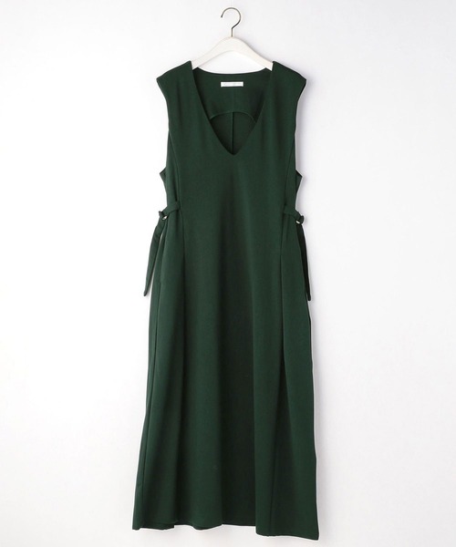 NICOLE white（ニコルホワイト）の「カットジャンスカ（ジャンパースカート・レディース・ブラック/キャメル/グリーン・FREE）」の7枚目の写真