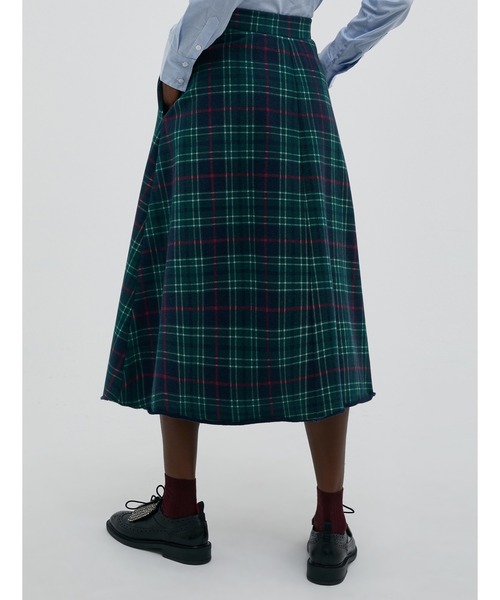 MAX&Co.（マックス アンド コー）の「MAX＆Co. [コニコ] タータン フリース スカート（スカート・レディース・グリーン/ボルドー・SMALL/MEDIUM/LARGE/X-SMALL）」の11枚目の写真