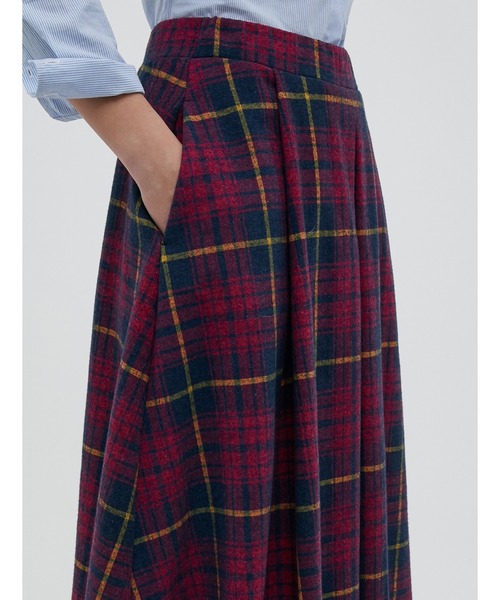 MAX&Co.（マックス アンド コー）の「MAX＆Co. [コニコ] タータン フリース スカート（スカート・レディース・グリーン/ボルドー・SMALL/MEDIUM/LARGE/X-SMALL）」の10枚目の写真