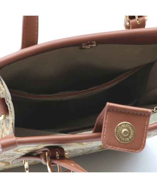 GUSCIO(グッシオ)の「【グッシオベーシック】ジャガードミニトートバッグ アラベスク ゼブラ ダマスク(トートバッグ・レディース・ブラック/グレー/キャメル/ネイビー・FREE)」の15枚目の写真