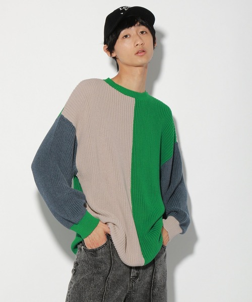 PBLIM（ページボーイリム）の「【PAGEBOYLIM】マルチパターンニット（ニット/セーター・レディース・グリーン系その他/パープル系その他・FREE）」の19枚目の写真