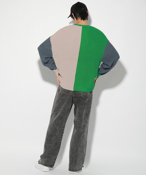 PBLIM（ページボーイリム）の「【PAGEBOYLIM】マルチパターンニット（ニット/セーター・レディース・グリーン系その他/パープル系その他・FREE）」の13枚目の写真