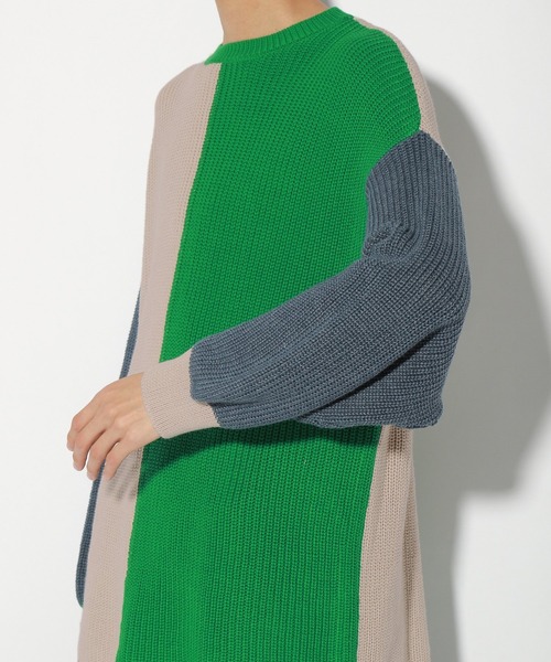 PBLIM（ページボーイリム）の「【PAGEBOYLIM】マルチパターンニット（ニット/セーター・レディース・グリーン系その他/パープル系その他・FREE）」の20枚目の写真