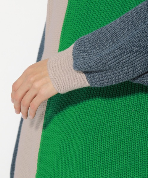 PBLIM（ページボーイリム）の「【PAGEBOYLIM】マルチパターンニット（ニット/セーター・レディース・グリーン系その他/パープル系その他・FREE）」の17枚目の写真