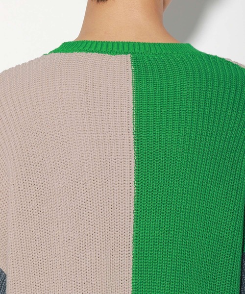 PBLIM（ページボーイリム）の「【PAGEBOYLIM】マルチパターンニット（ニット/セーター・レディース・グリーン系その他/パープル系その他・FREE）」の6枚目の写真