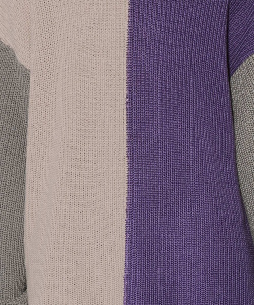PBLIM（ページボーイリム）の「【PAGEBOYLIM】マルチパターンニット（ニット/セーター・レディース・グリーン系その他/パープル系その他・FREE）」の21枚目の写真
