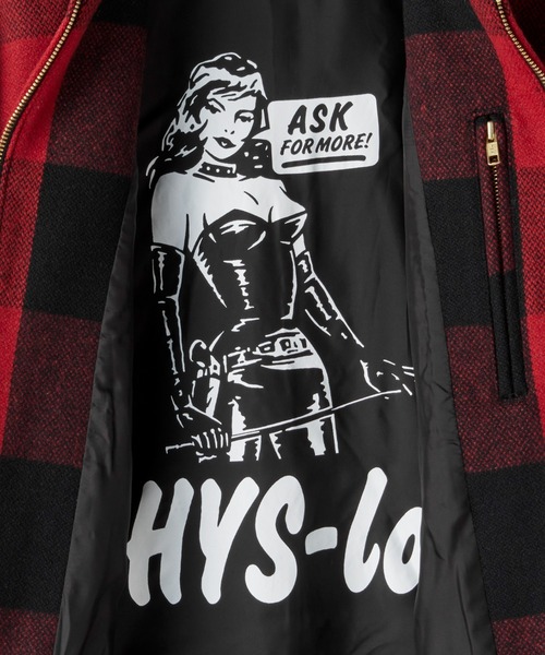 ヒステリックグラマー　チェックフードブルゾン美品　サイズL MENS ヒステリックグラマー チェックフードブルゾン美品 サイズL MENS