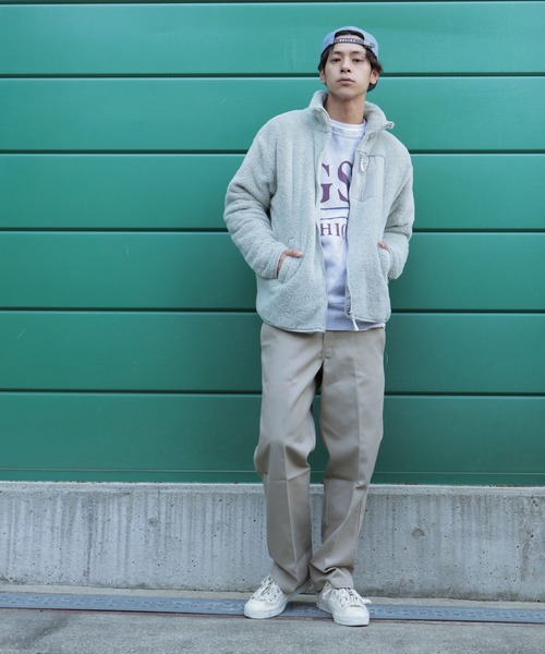 GERRY(ジェリー)の「GERRY / ジェリー 別注 オーバーサイズ ボア フリース ブルゾン(ブルゾン・メンズ・ブラック/ブラウン/グレイッシュベージュ・MEDIUM/LARGE)」の6枚目の写真