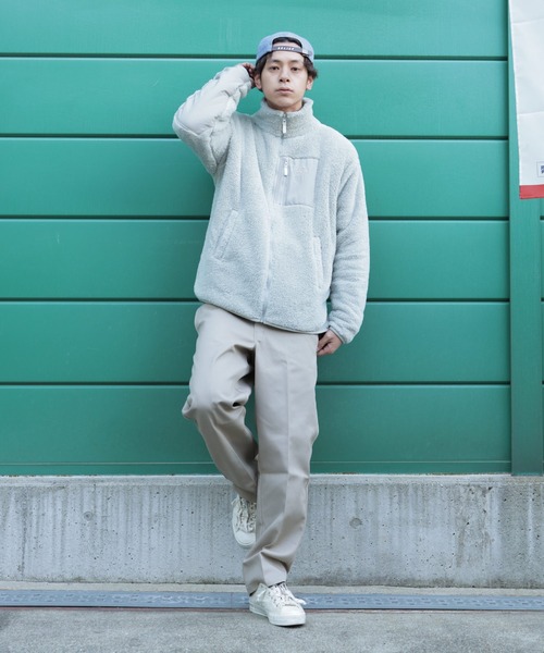 GERRY(ジェリー)の「GERRY / ジェリー 別注 オーバーサイズ ボア フリース ブルゾン(ブルゾン・メンズ・ブラック/ブラウン/グレイッシュベージュ・MEDIUM/LARGE)」の10枚目の写真