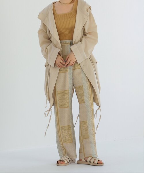 RAY CASSIN（レイカズン）の「ランダムピッチリブニットタンク（タンクトップ・レディース・グレイッシュベージュ/ブラック/イエロー/キナリ/パープル・FREE）」の12枚目の写真