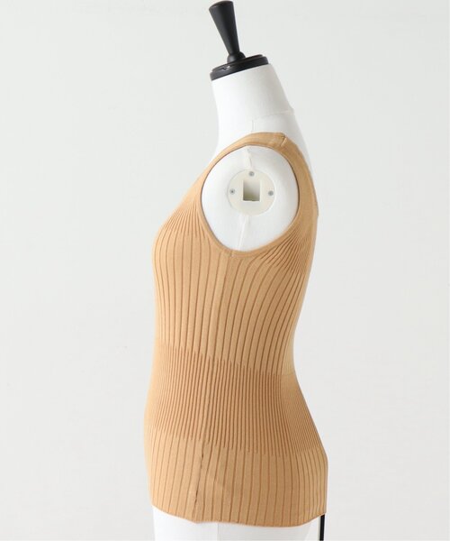 RAY CASSIN（レイカズン）の「ランダムピッチリブニットタンク（タンクトップ・レディース・グレイッシュベージュ/ブラック/イエロー/キナリ/パープル・FREE）」の17枚目の写真