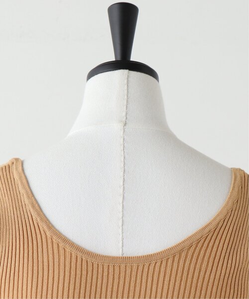 RAY CASSIN（レイカズン）の「ランダムピッチリブニットタンク（タンクトップ・レディース・グレイッシュベージュ/ブラック/イエロー/キナリ/パープル・FREE）」の19枚目の写真