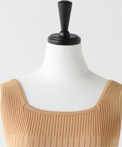 RAY CASSIN（レイカズン）の「ランダムピッチリブニットタンク（タンクトップ・レディース・グレイッシュベージュ/ブラック/イエロー/キナリ/パープル・FREE）」の20枚目の写真