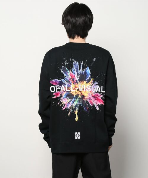 A4A（エーフォーエー）の「A4A (エーフォーエー) SPLASH SWEAT/スプラッシュクルースウェット（スウェット・メンズ・ブラック/ホワイト・FREE）」の4枚目の写真