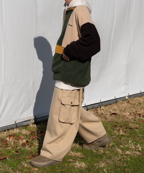 ペルーシュフリースハーフジップperushu Perushu（ペルーシュ）の「配色切り替えハーフジップフリース（その他