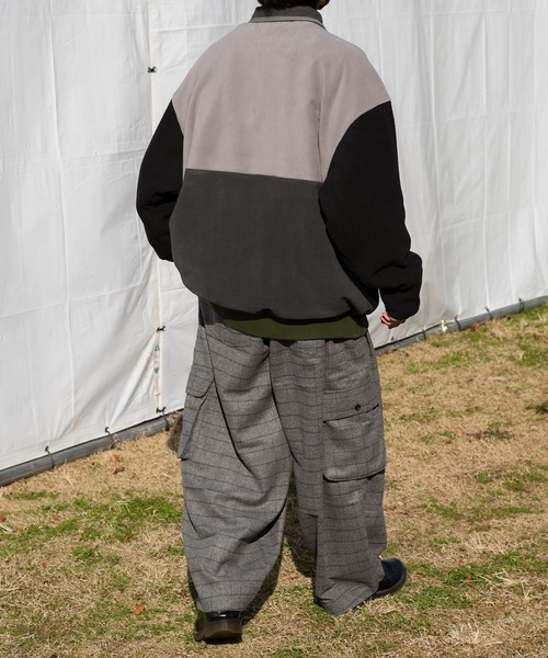 ペルーシュフリースハーフジップperushu Perushu（ペルーシュ）の「配色切り替えハーフジップフリース（その他