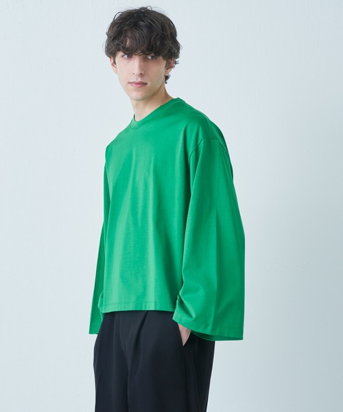 Lui's（ルイス）の「ウルティマワイドスリーブカットソー（Tシャツ/カットソー・メンズ・ホワイト/ブラック/グリーン/ブラック×ホワイト・FREE）」の22枚目の写真