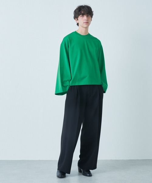 Lui's（ルイス）の「ウルティマワイドスリーブカットソー（Tシャツ/カットソー・メンズ・ホワイト/ブラック/グリーン/ブラック×ホワイト・FREE）」の21枚目の写真