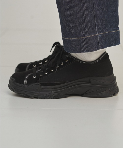 shiki tokyo（シキトウキョウ）の「Highsole Volume Sneakers / ハイソールボリュームスニーカー（スニーカー・メンズ・ホワイト/ブラック・SMALL/MEDIUM/LARGE）」の7枚目の写真