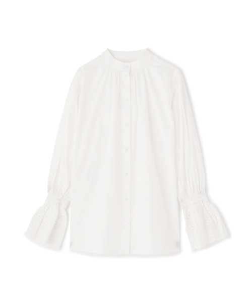 N.（N. Natural Beauty Basic）（エヌエヌナチュラルビューティーベーシック）の「≪前後2Wayレースカフスブラウス≫（シャツ/ブラウス・レディース・ホワイト/ブラック・MEDIUM）」の9枚目の写真