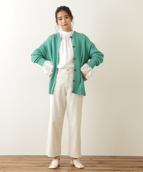 N.（N. Natural Beauty Basic）（エヌエヌナチュラルビューティーベーシック）の「≪前後2Wayレースカフスブラウス≫（シャツ/ブラウス・レディース・ホワイト/ブラック・MEDIUM）」の8枚目の写真