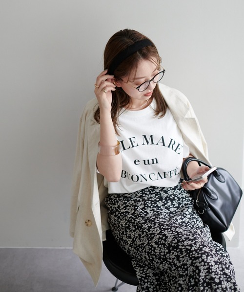 DISCOAT（ディスコート）の「【ZOZO限定】SOLE MARETシャツ（Tシャツ/カットソー・レディース・オフホワイト/グレー/チャコールグレー・FREE）」の6枚目の写真