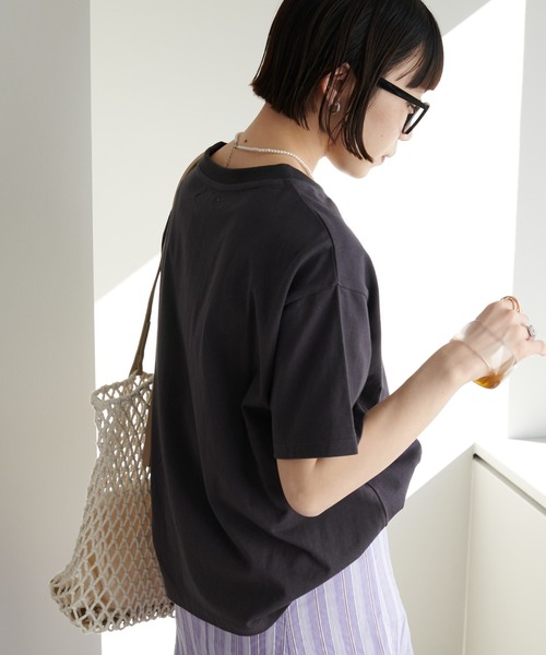 DISCOAT（ディスコート）の「【ZOZO限定】SOLE MARETシャツ（Tシャツ/カットソー・レディース・オフホワイト/グレー/チャコールグレー・FREE）」の7枚目の写真