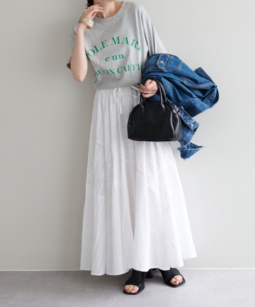 DISCOAT（ディスコート）の「【ZOZO限定】SOLE MARETシャツ（Tシャツ/カットソー・レディース・オフホワイト/グレー/チャコールグレー・FREE）」の12枚目の写真