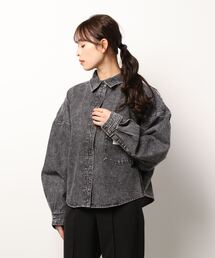 HONEYSUCKLE ROSE | 【HONEYSUCKLE ROSE】ショートデニムシャツアウター(シャツ/ブラウス)