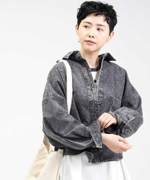 HONEYSUCKLE ROSE | 【HONEYSUCKLE ROSE】ショートデニムシャツアウター(シャツ/ブラウス)