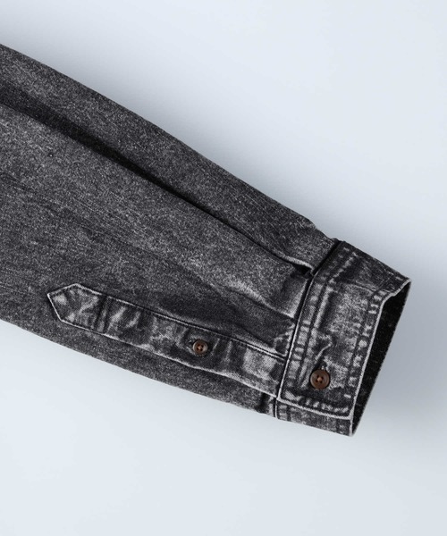 HONEYSUCKLE ROSE（ハニーサックルローズ）の「【HONEYSUCKLE ROSE】ショートデニムシャツアウター（シャツ/ブラウス・レディース・ブラック・L/M）」の8枚目の写真