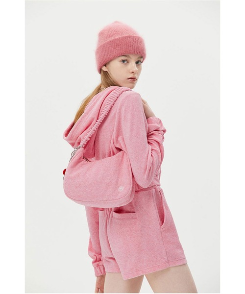 KIRSH(キルシー)の「KIRSH CHERRY TERRY BAG LS/キルシーチェリー テリー バッグ(ハンドバッグ・レディース・ブラック/ピンク・ONE SIZE)」の6枚目の写真