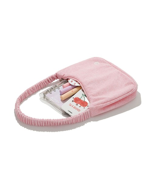 KIRSH(キルシー)の「KIRSH CHERRY TERRY BAG LS/キルシーチェリー テリー バッグ(ハンドバッグ・レディース・ブラック/ピンク・ONE SIZE)」の8枚目の写真