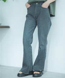 ROSE BUD GENE HEAVENS別注 スプラッシュペイントストレートデニムパンツ ブルー -ファッション通販