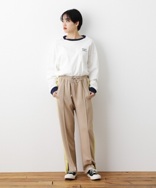 RODEO CROWNS WIDE BOWL（ロデオクラウンズワイドボウル）の「トラックパンツ（その他パンツ・レディース・ベージュ/ブラック・FREE）」の5枚目の写真