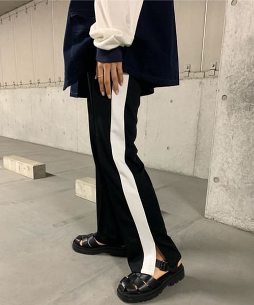 RODEO CROWNS WIDE BOWL（ロデオクラウンズワイドボウル）の「トラックパンツ（その他パンツ・レディース・ベージュ/ブラック・FREE）」の20枚目の写真