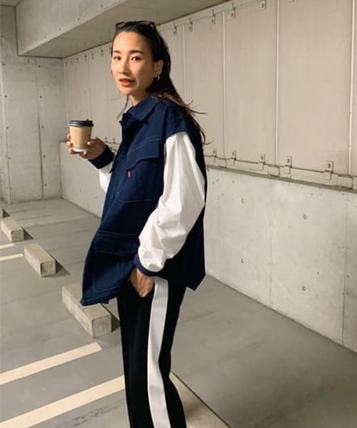 RODEO CROWNS WIDE BOWL（ロデオクラウンズワイドボウル）の「トラックパンツ（その他パンツ・レディース・ベージュ/ブラック・FREE）」の22枚目の写真