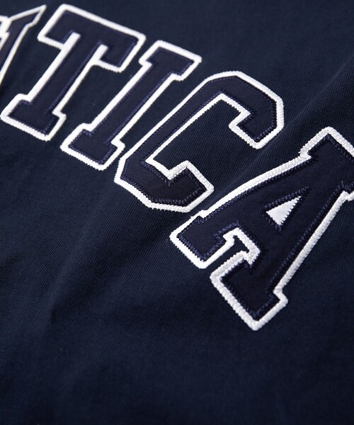 NAUTICA（ノーティカ）の「NAUTICA/ノーティカ “TOO HEAVY” Arch Logo S/S Tee/刺繍（Tシャツ/カットソー・メンズ・ホワイト/ライトグレー/ブラック/ネイビー/グリーン・SMALL/X-LARGE/XX-LARGE/MEDIUM/LARGE）」の6枚目の写真