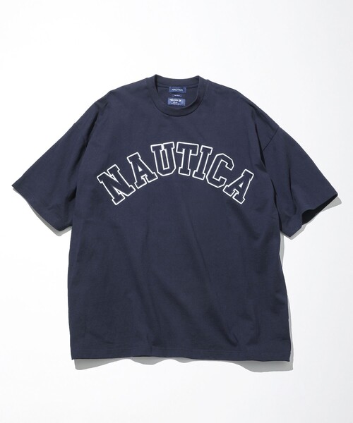 NAUTICA（ノーティカ）の「NAUTICA/ノーティカ “TOO HEAVY” Arch Logo S/S Tee/刺繍（Tシャツ/カットソー・メンズ・ホワイト/ライトグレー/ブラック/ネイビー/グリーン・SMALL/X-LARGE/XX-LARGE/MEDIUM/LARGE）」の7枚目の写真