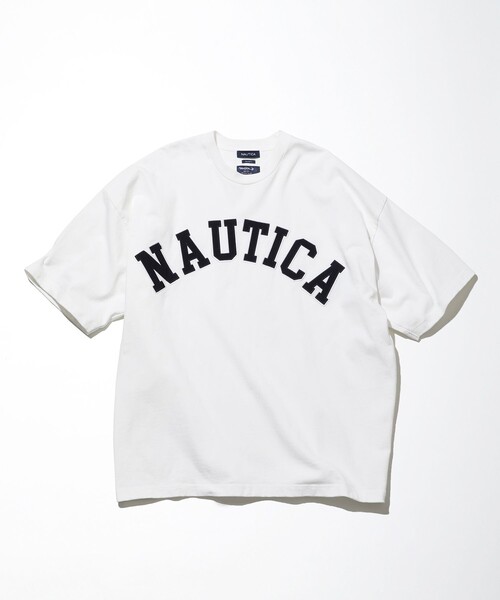 NAUTICA（ノーティカ）の「NAUTICA/ノーティカ “TOO HEAVY” Arch Logo S/S Tee/刺繍（Tシャツ/カットソー・メンズ・ホワイト/ライトグレー/ブラック/ネイビー/グリーン・SMALL/X-LARGE/XX-LARGE/MEDIUM/LARGE）」の14枚目の写真