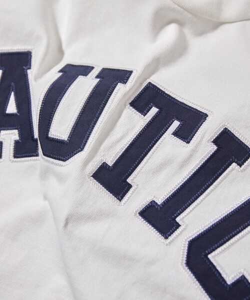 NAUTICA（ノーティカ）の「NAUTICA/ノーティカ “TOO HEAVY” Arch Logo S/S Tee/刺繍（Tシャツ/カットソー・メンズ・ホワイト/ライトグレー/ブラック/ネイビー/グリーン・SMALL/X-LARGE/XX-LARGE/MEDIUM/LARGE）」の16枚目の写真