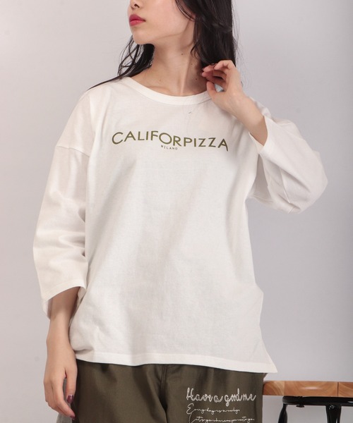 FUNALIVE(ファンアライブ)の「AMERICAN FUDGE ゆったりサイズGREATロゴプリント8分袖Tee(Tシャツ/カットソー・レディース・グリーン/チャコール/ホワイト系その他/パープル系その他/オフホワイト/グリーン系その他/ラベンダー/チャコールグレー・FREE)」の17枚目の写真