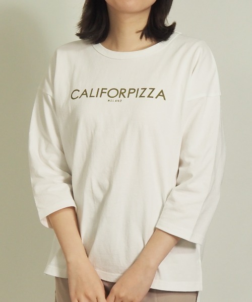 FUNALIVE(ファンアライブ)の「AMERICAN FUDGE ゆったりサイズGREATロゴプリント8分袖Tee(Tシャツ/カットソー・レディース・グリーン/チャコール/ホワイト系その他/パープル系その他/オフホワイト/グリーン系その他/ラベンダー/チャコールグレー・FREE)」の16枚目の写真