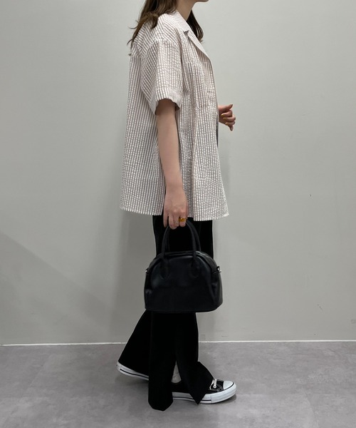 DISCOAT（ディスコート）の「【WEB限定】開襟シャツ（シャツ/ブラウス・レディース・ベージュ/イエロー/ブルー/ベージュ系その他/ブラック・FREE）」の20枚目の写真