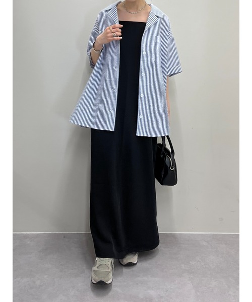 DISCOAT（ディスコート）の「【WEB限定】開襟シャツ（シャツ/ブラウス・レディース・ベージュ/イエロー/ブルー/ベージュ系その他/ブラック・FREE）」の16枚目の写真